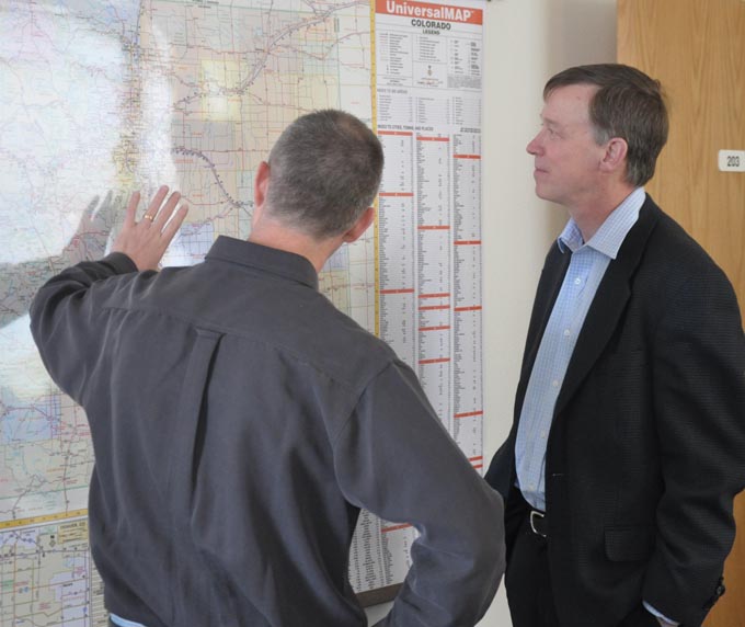 Hickenlooper visits Berthoud 4485 map Hickenlooper visits Berthoud
