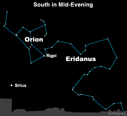 10feb10 430 Earthsky Tonight, February 10, 2010: You need a dark sky to see Eridanus 