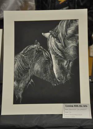 mare and foal scratch