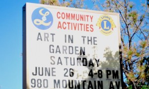 Art in the garden lions sign Art in the garden lions sign 300x179 Art in the garden lions sign