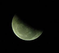 moon waning eclipse 200 square EarthSky Tonight June 25: Partial eclipse of moon before dawn June 26 for Americas 