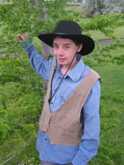 Preston Ross, ready to start the trek