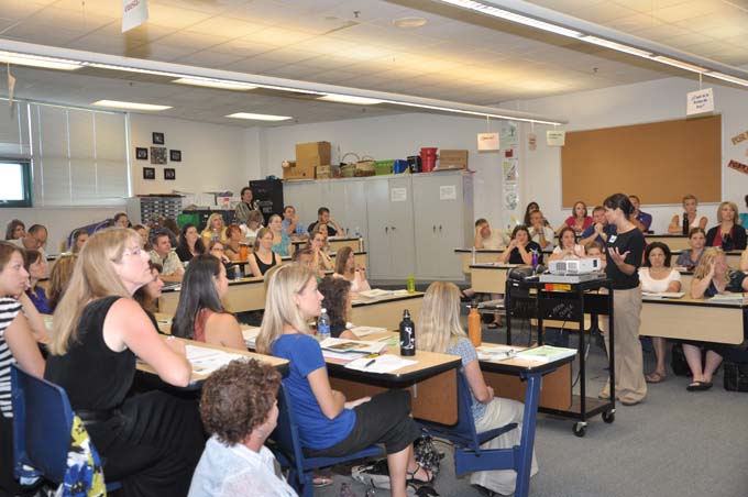 New teachers in class