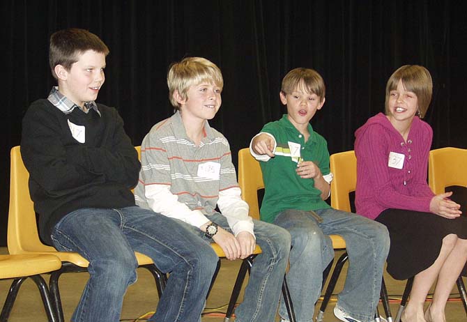 Ivy 5th Graders Adam Brooke Ben Tate Chase Coach Lisa Paradise Ivy Stockwell Elementary Takes Third at District Spelling Bee
