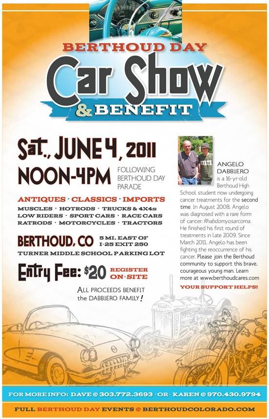 Car Show Car Show1 Berthoud Day Car Show and Benefit for Angelo