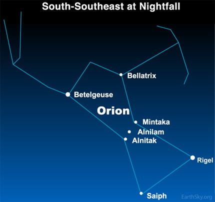 Night Sky, December 27, 2009- Orion