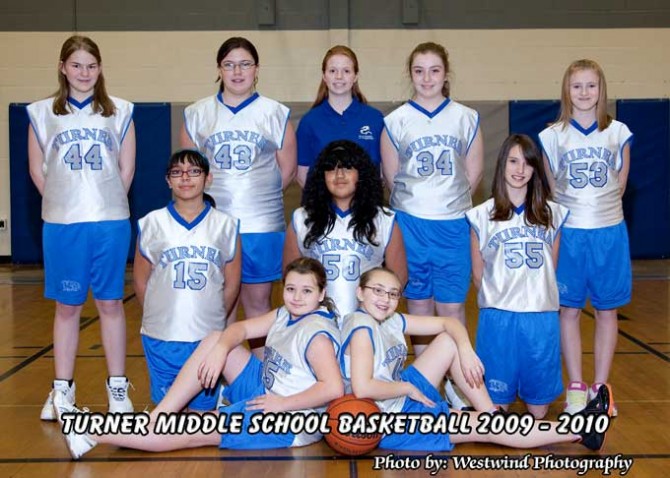 Turner Middle School 7th Grade Girls JV Basketball team