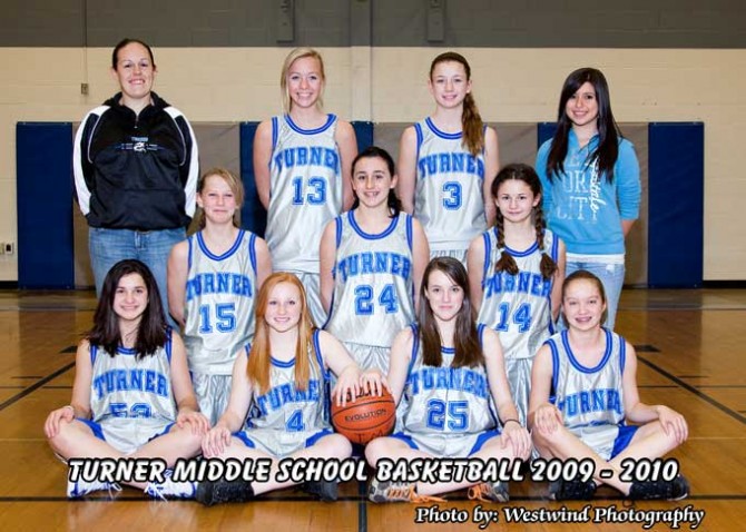 Turner Middle School 8th Grade Varsity Girls Basketball team