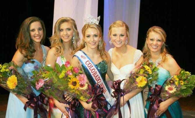 The five finalists for Miss Colorado High School