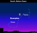 Earthsky Tonight — March 6, 2010: Last quarter moon near red star Antares