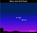 Earthsky Tonight — April 3, 2010: Mercury and Venus closest for year