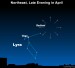 Earthsky Tonight —April 20, Vega marks radiant point of April’s Lyrid meteor shower
