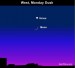 Earthsky Tonight—June 14: Young moon and Venus in west after sunset