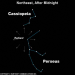 Earthsky Tonight – August 11, How to find the radiant point for Perseid meteors