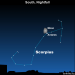 EarthSky Tonight—August 17, Antares – Fire Star – near moon