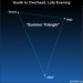 EarthSky Tonight—August 21,  Summer Triangle high overhead on summer evenings
