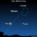 EarthSky Tonight—August 27, moon near Jupiter – not Mars