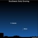 EarthSky Tonight—October 10,  Bright star near moon is red Antares