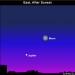 EarthSky Tonight—October 18,  Bright object near moon is Jupiter
