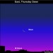 EarthSky Tonight—Nov 3, Crescent moon, planet Venus in glow of dawn November 4