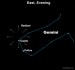 EarthSky Tonight—Tonight  December 11, Radiant point for Geminid meteor shower
