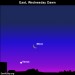 Sky Tonight—March 29, Moon and Venus low in east at dawn tomorrow