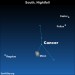 Sky Tonight—April 12, Use moon to locate Cancer the Crab