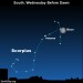Sky Tonight—April 19, Moon and Scorpion rise after Orion sets
