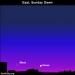 April 30, Watch for Venus and moon east before sunrise May 1